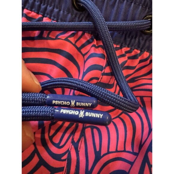 2 Pairs Of Psycho Bunny Swim Trunks Shorts Large 6inch Inseam Excellent Cond - Picture 11 of 12